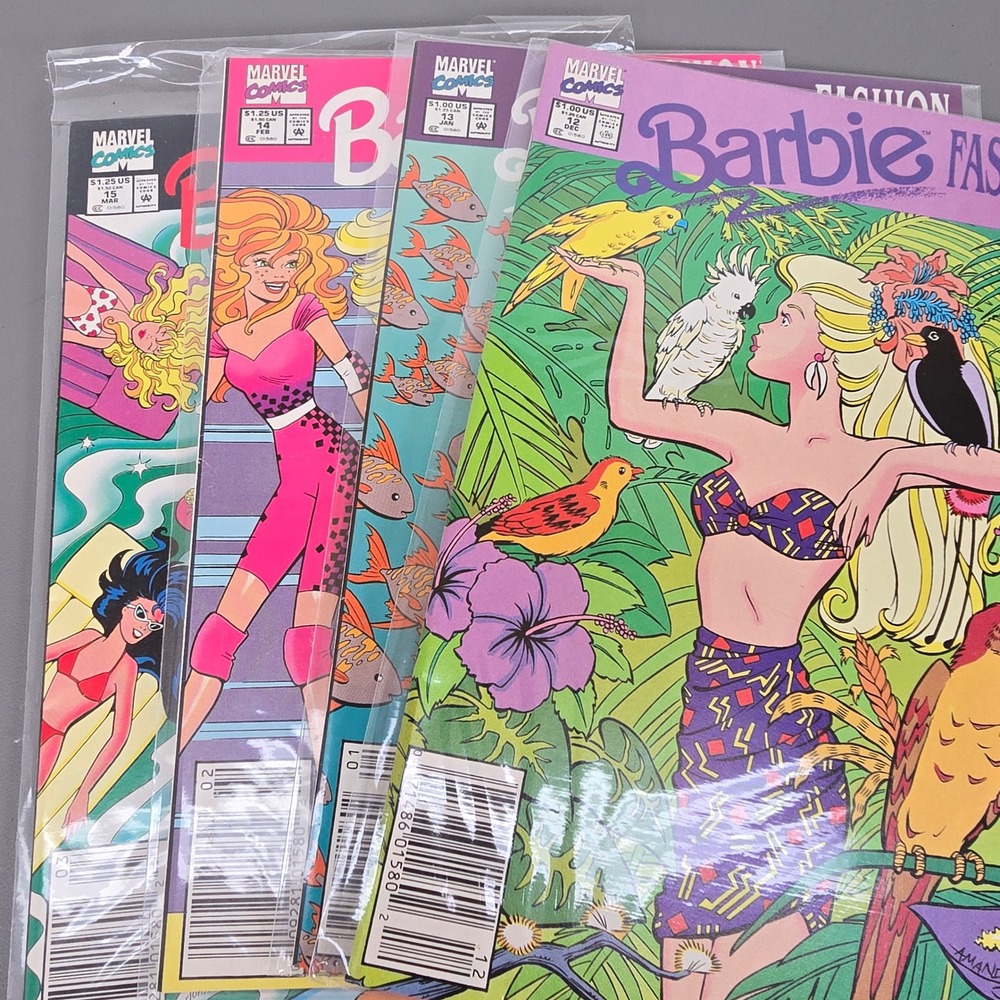Vintage 31 Marvel Barbie Comic Book Lot Issue 1-8 10-17 1991 & Fashion 2-8 10-17 - Picture 12 of 16